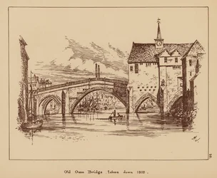Alte Ouse-Brücke, abgerissen 1809
