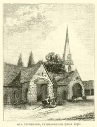 Alte Zehntscheune, Peterborough, um 1250