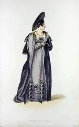 Opernkostüm, Modeplatte aus Ackermann