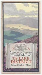 Ordnance Survey Touristenkarte des Lake District, ca. 1920