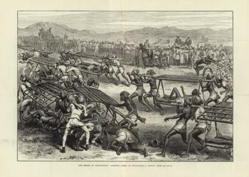 Unsere Truppen in Afghanistan: Athletische Spiele in Jellalabad - Ein Dooley-Rennen