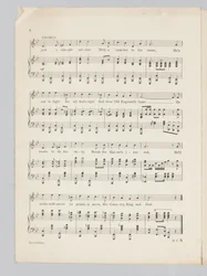 Seite 4 einer Partitur für das Lied Just a Soldier