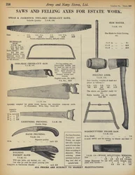 Seite aus dem Army and Navy Stores Katalog