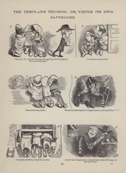 Seite aus The British Working Man or One Who Does Not Believe In Him (Gravur)