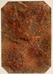 Seite aus einem viktorianischen Musterbuch mit Marmorierungseffekten, veröffentlicht 1880er Jahre