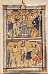 Seite aus einem Psalter, ca. 1270