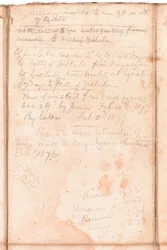 Seite aus einem Album von Henry Morton Stanley