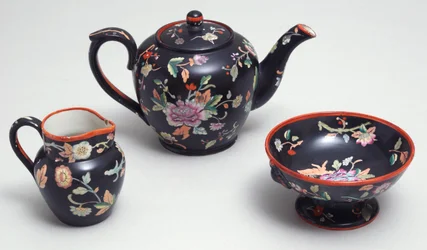 Teil eines chinesisch inspirierten Teeservices von Davenport aus Staffordshire