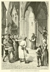 Perkin Warbeck liest das Geständnis seines Betrugs