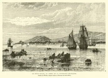 Petit-Goave, Haiti, als es eine französische Kolonie war