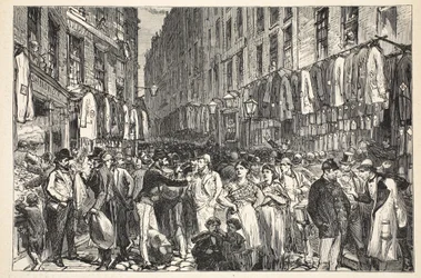 Petticoat Lane (Middlesex Street), 1870