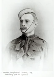 Fotografie von Sir Francis Younghusband (1863-1942) im Jahr 1887 aus 