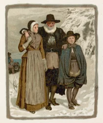 Pilgerväter im Schnee