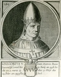 Papst Gregor V. (972-999) (Gravur)