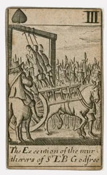 Popish Plot Spielkarte (Gravur)