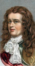 Porträt von Admiral Robert Blake - Porträt von Robert Blake (1599-1657), englischer Admiral - Aus der Serie „Leaders of Men“ - Chromolithographie - Englische Schule, 20. Jahrhundert -
