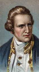 Porträt von James Cook (1728-1779), britischer Seefahrer - Aus der Serie „Leaders of Men“