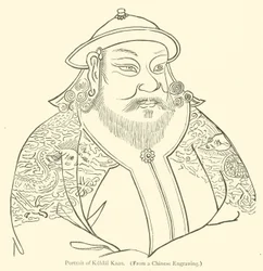 Porträt von Kublai Khan