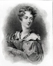 Porträt von Lady Caroline Lamb (Lithografie)