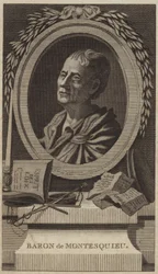 Porträt von Montesquieu