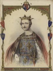 Porträt von Prinz Albert als König Edward III
