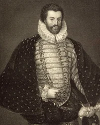 Porträt von Sir Christopher Hatton (1540-91) aus 
