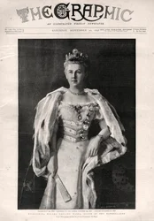 Porträt von Wilhelmina der Niederlande (1880-1962), Königin der Niederlande - Titelseite der Zeitung „The Graphic“