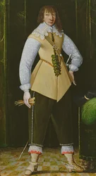 Porträt eines royalistischen Kavallerieoffiziers, ca. 1640
