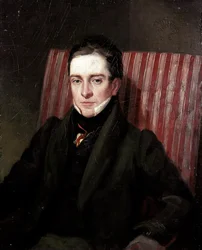 Porträt des englischen Dichters Thomas Hood (1799-1845). Gemälde der englischen Schule des 19. Jahrhunderts. London, National Portrait Gallery