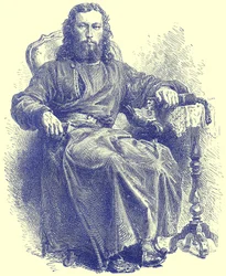 Priester der griechischen Kirche, Illustration aus Illustrierte Reisen, herausgegeben von H. W. Bates, veröffentlicht um 1880