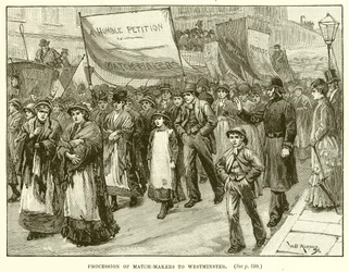 Prozession der Heiratsvermittler nach Westminster