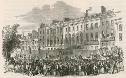 Prozession der London Temperance League in Lincolns Inn Fields, London
