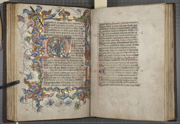 Psalter mit Sarum-Kalender, Fol 40 verso 41 recto, ca. 1425-75