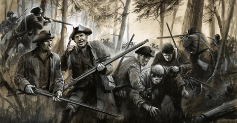 Verfolgt von britischen Soldaten zogen sich die Männer von George Washington durch die trostlose Winterlandschaft zurück
