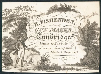 R Fishenden, Büchsenmacher, Visitenkarte