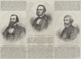 Kürzliche australische Entdecker (Gravur)