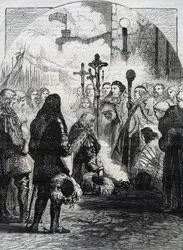 Empfang von James II in Dublin, veröffentlicht in 