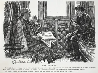 Reziprok, Illustration aus Punch