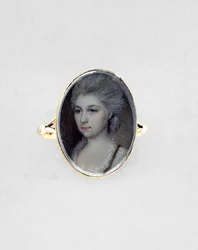 Ring mit Porträt einer Frau