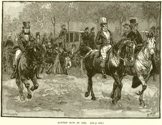 Rotten Row im Jahr 1830