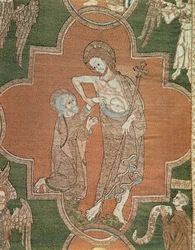 Szene aus dem Leben Christi, Detail vom Syon Cope, 1300-20