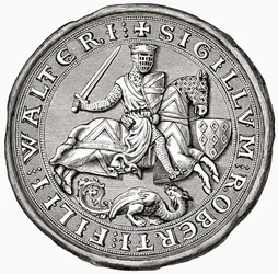 Siegel von Robert Fitzwalter, aus A Short History of the English People von J. R. Green, veröffentlicht 1893