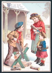 Saisonale Grußkarte