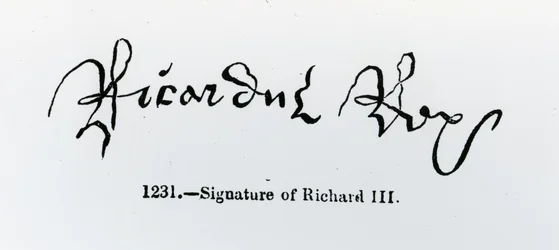 Unterschrift von Richard III (1452-85)