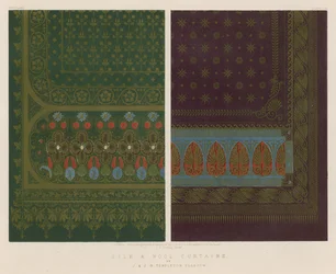 Seiden- und Wollvorhänge von J. und J.S. Templeton, Glasgow