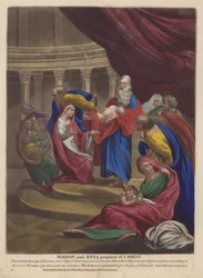Simeon und Anna prophezeien Christus
