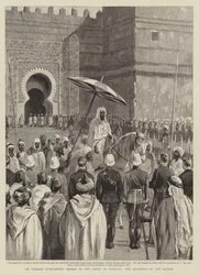 Sir Charles Euan-Smiths Mission am Hof von Marokko, der Empfang durch den Sultan