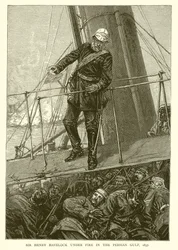 Sir Henry Havelock unter Beschuss im Persischen Golf, 1857