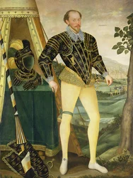Sir William Drury, von Hawstead, Suffolk (1527-79), 1587