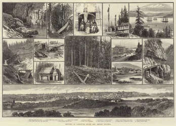 Skizzen von Vancouver Island und British Columbia